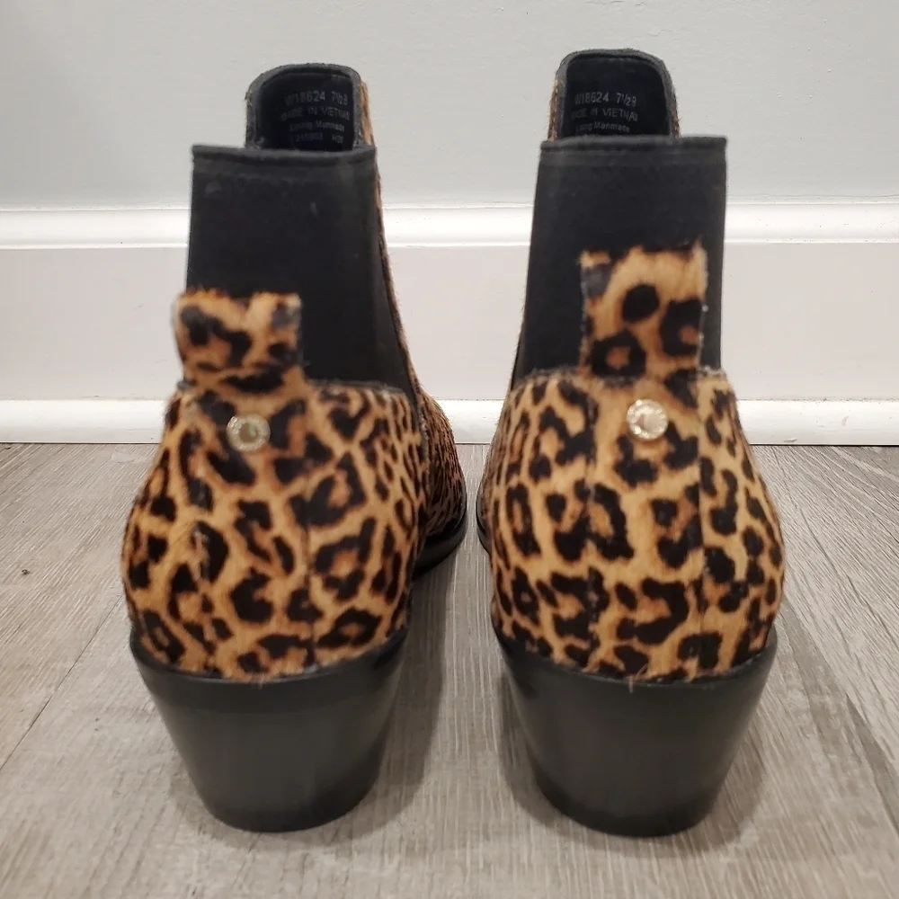 NEW Cole Haan Gia Animal Print Ankle Boots